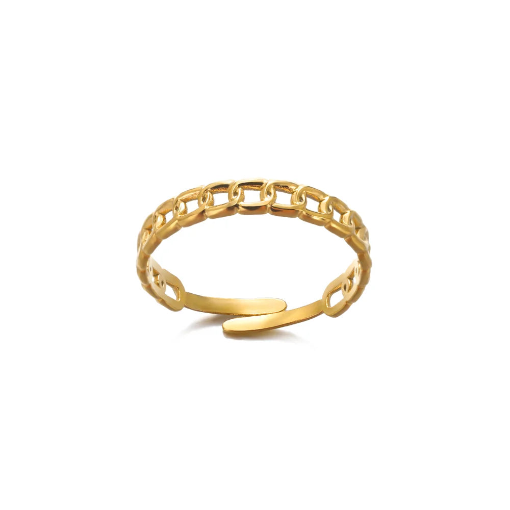 Armonia Milano “Linea Infinita” Gold-Tone Open Ring