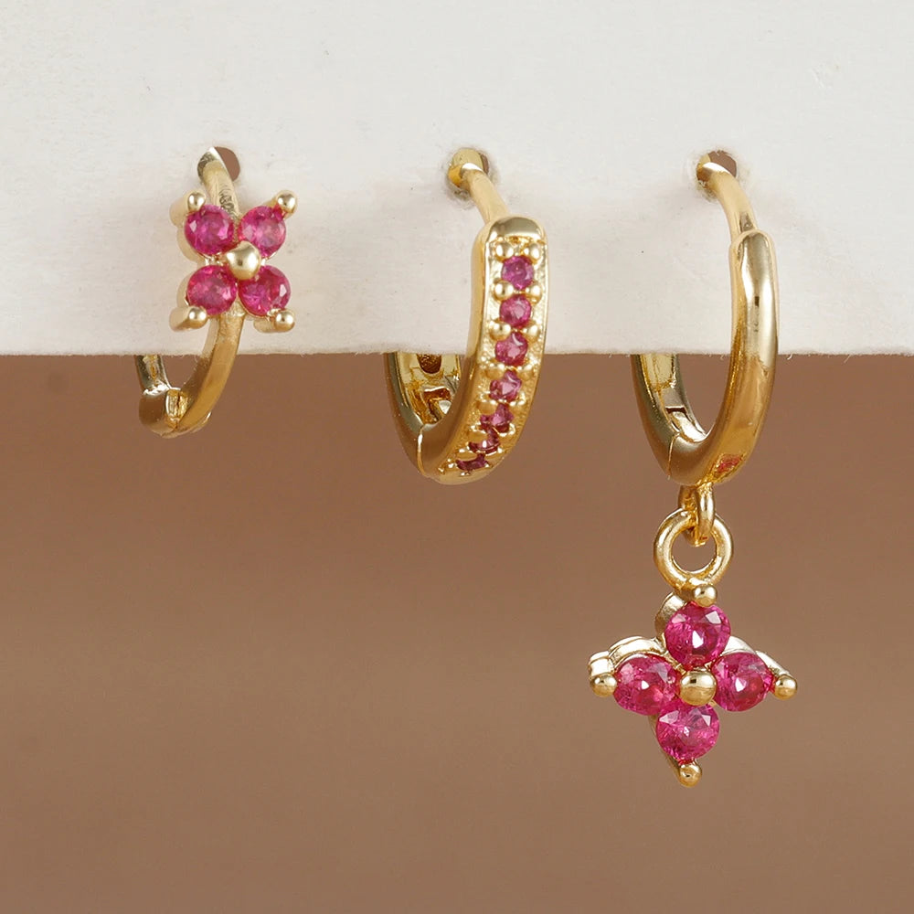 Armonia Milano — Fiore di Cristallo Earrings Trio