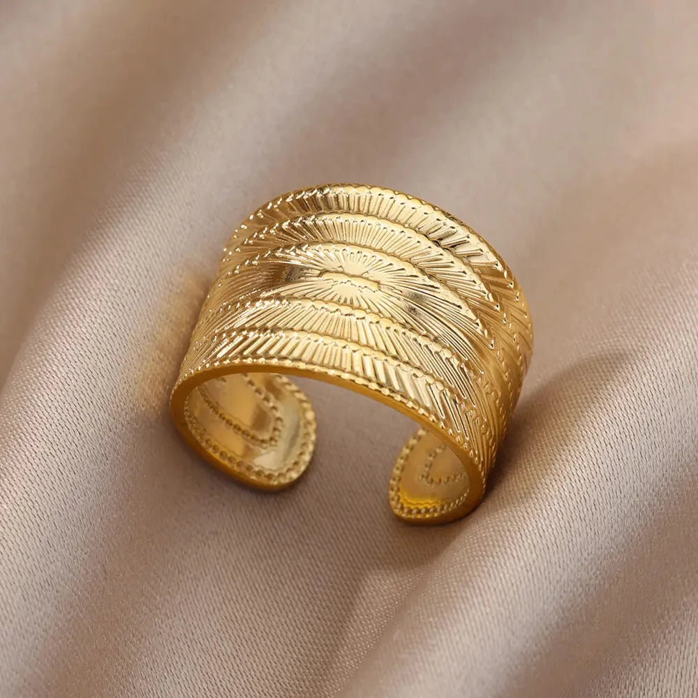Armonia Milano “Linea Infinita” Gold-Tone Open Ring