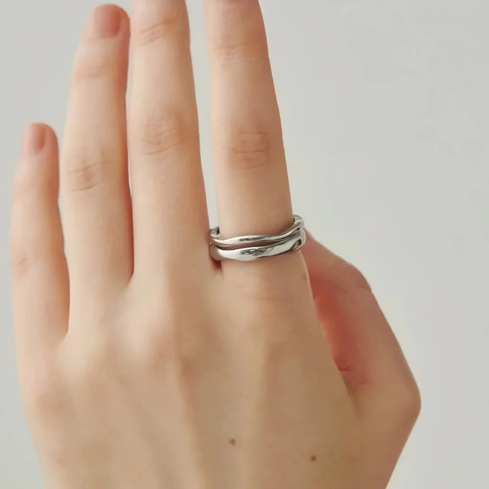 Armonia Milano “Onda” Ripple Ring Set