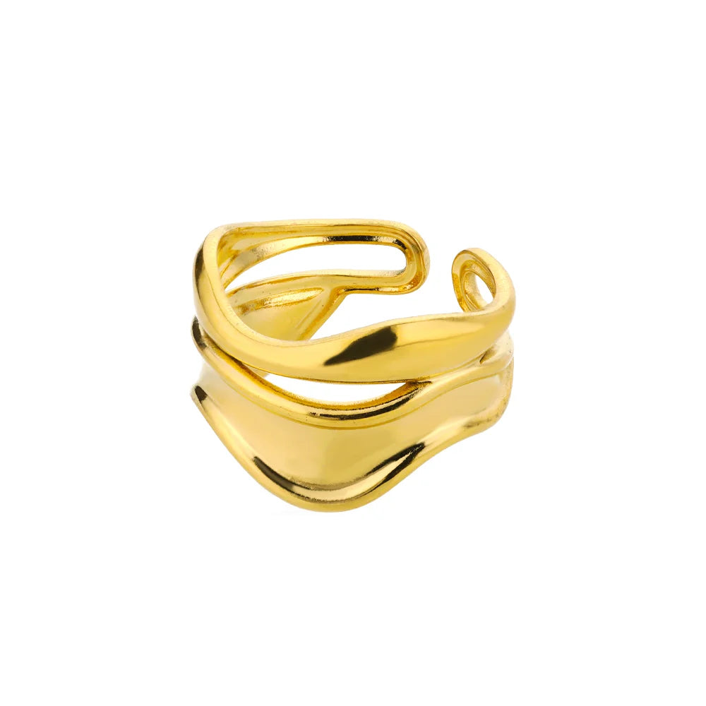 Armonia Milano “Linea Infinita” Gold-Tone Open Ring