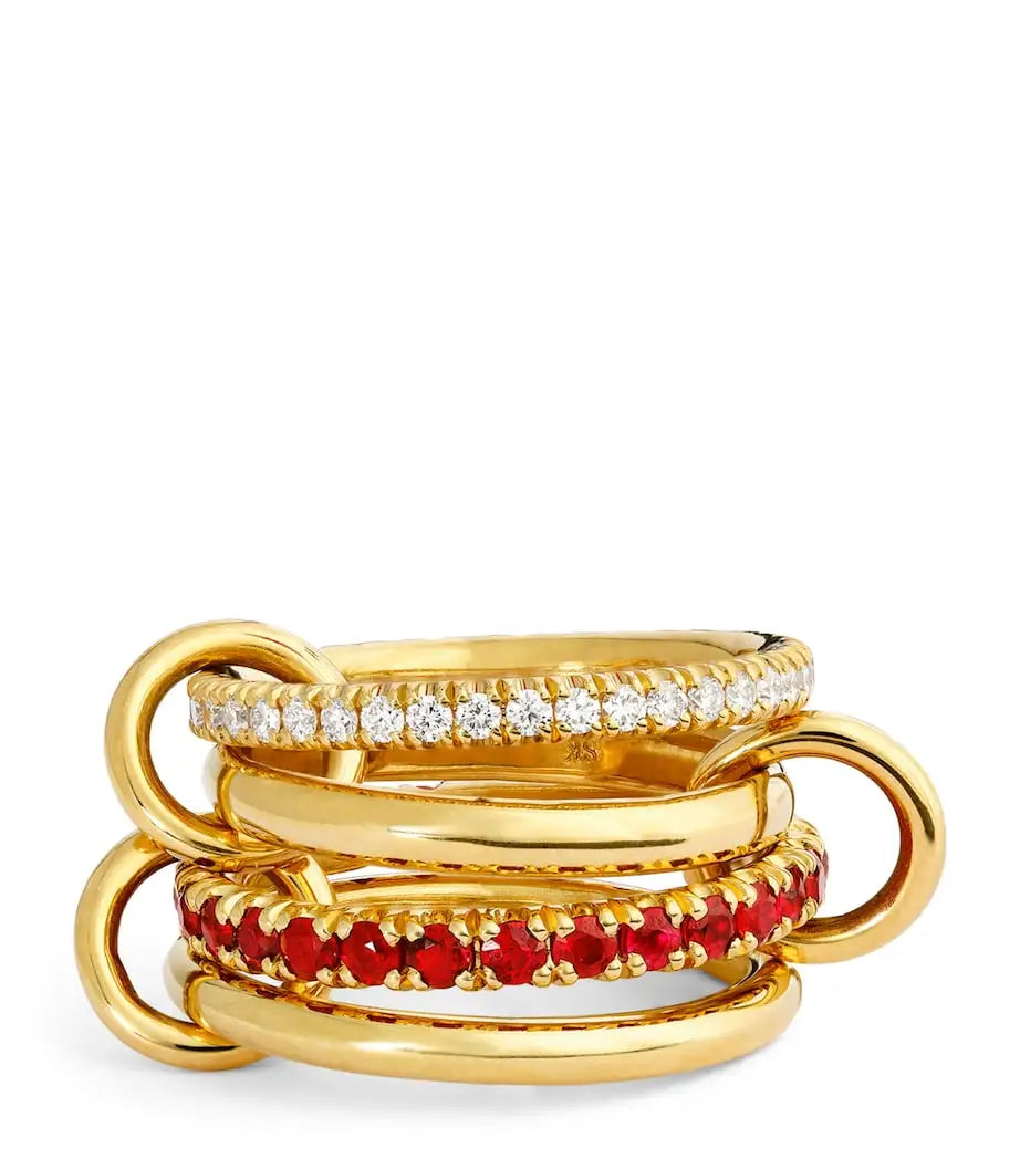 Armonia Milano “Stella” Multilayer Zircon Ring Set