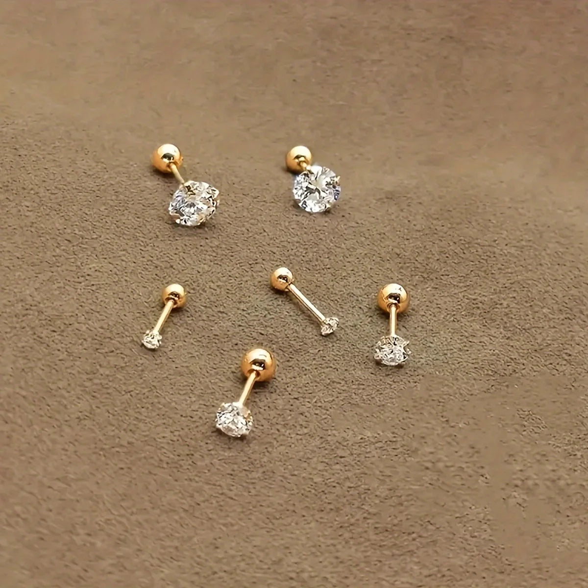 Armonia Milano — Luce Essenziale CZ Stud Earrings