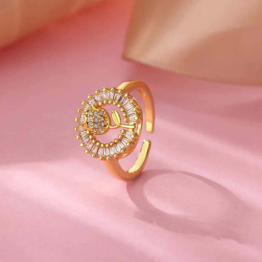 Armonia Milano “Occhio” Zircon Geometric Ring