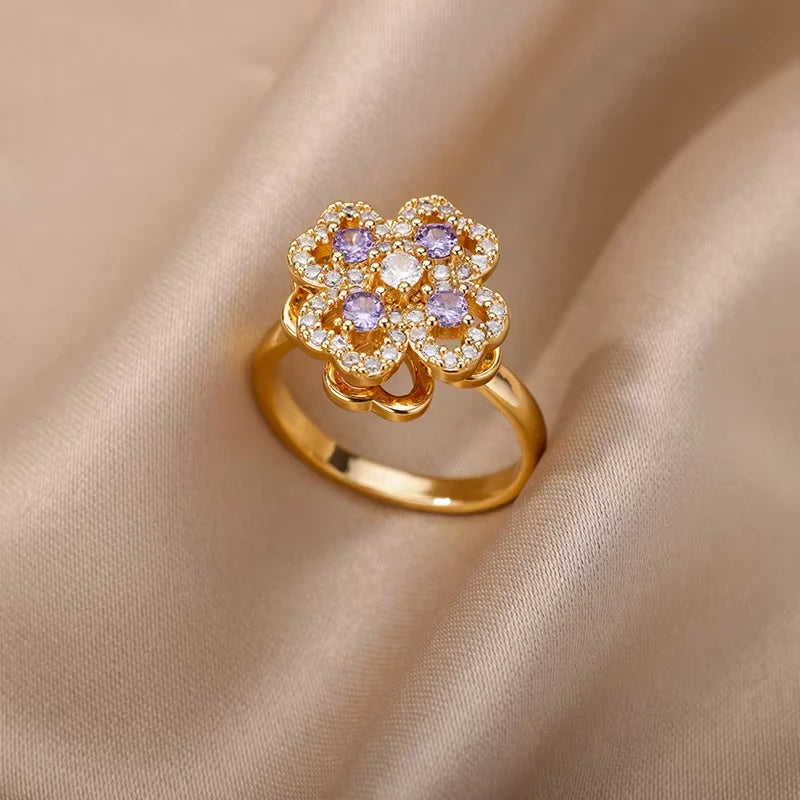 Armonia Milano “Occhio” Zircon Geometric Ring