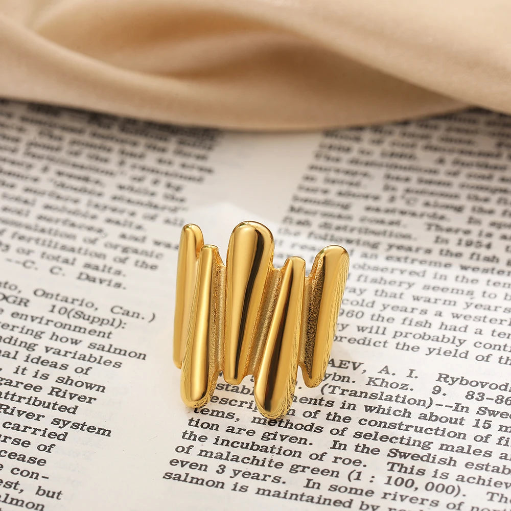 Armonia Milano “Linea” Geometric Statement Ring