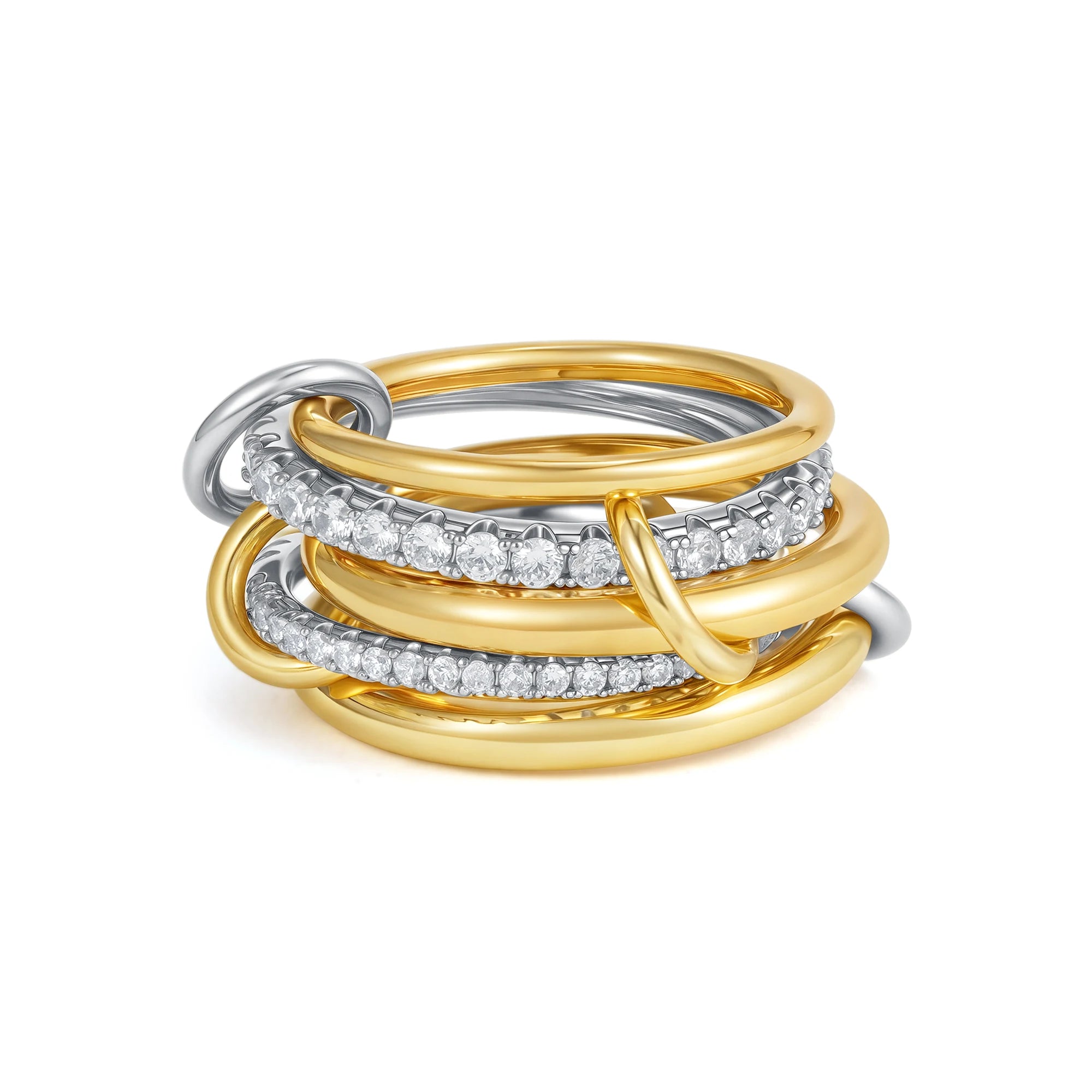 Armonia Milano “Stella” Multilayer Zircon Ring Set