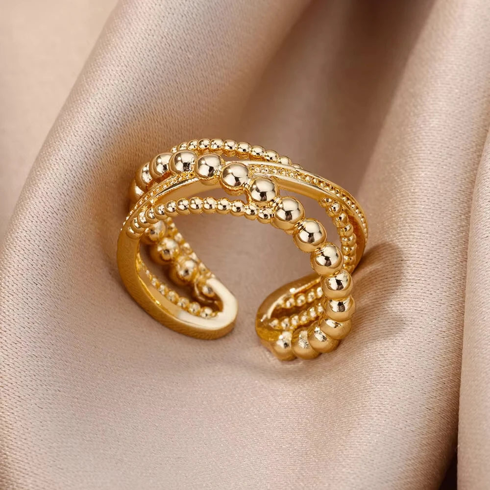 Armonia Milano “Linea Infinita” Gold-Tone Open Ring