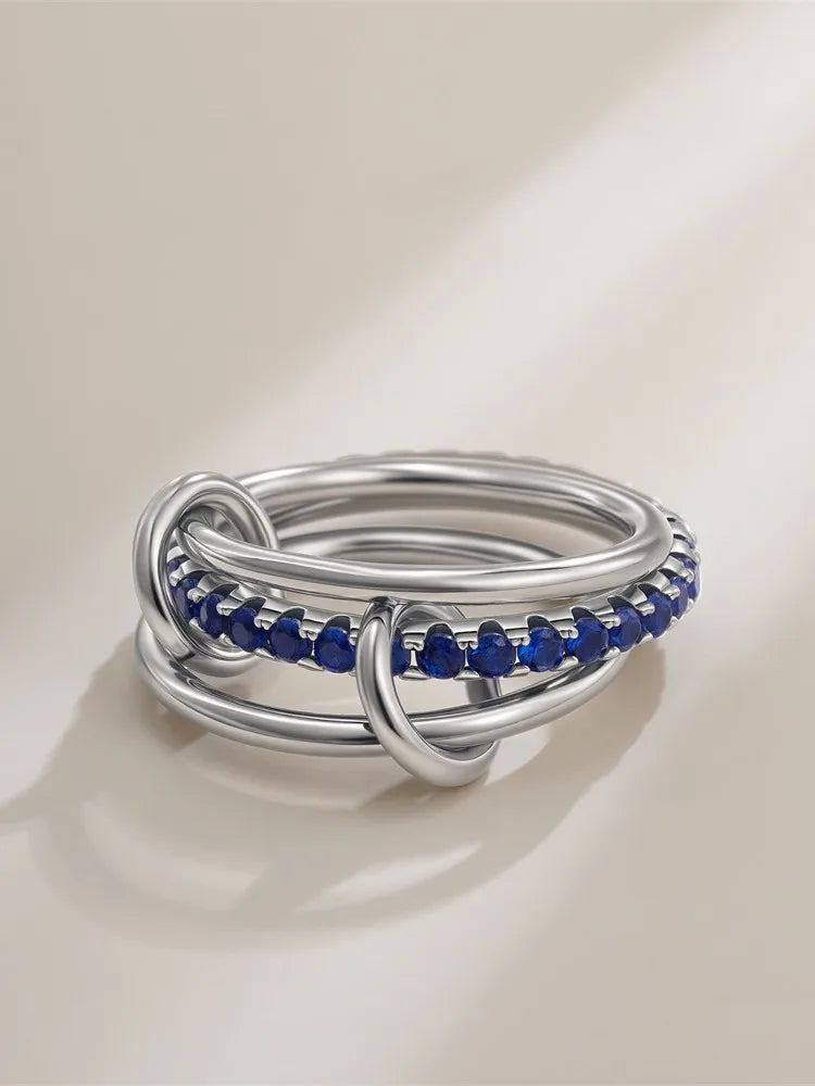 Armonia Milano “Stella” Multilayer Zircon Ring Set