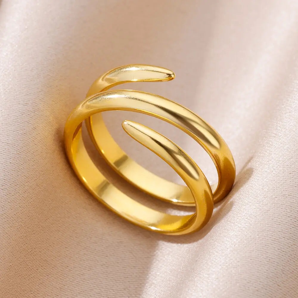 Armonia Milano “Linea Infinita” Gold-Tone Open Ring