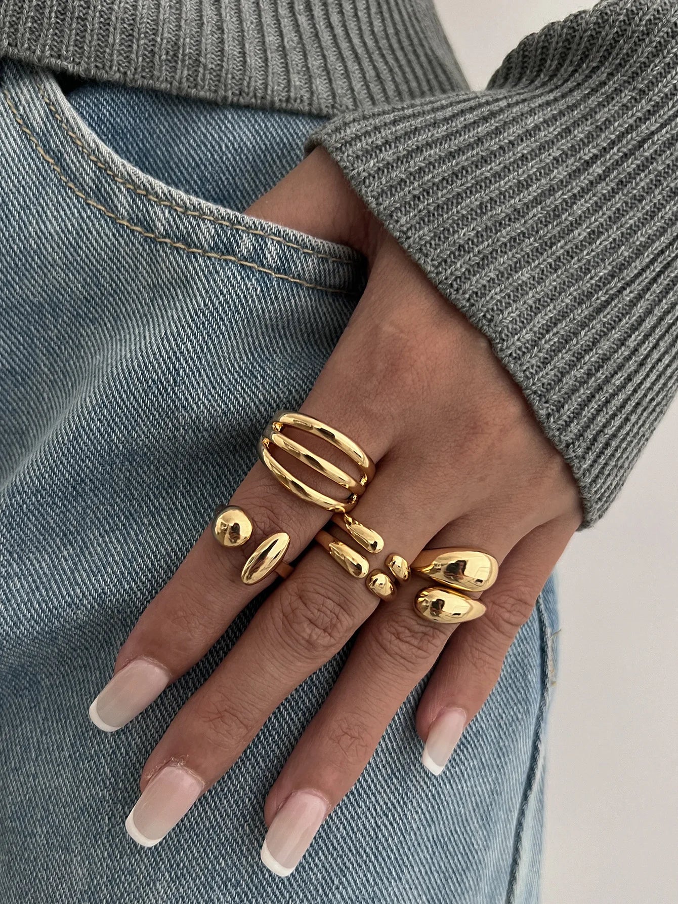 Armonia Milano “Metallo Urbano” 4-Ring Set