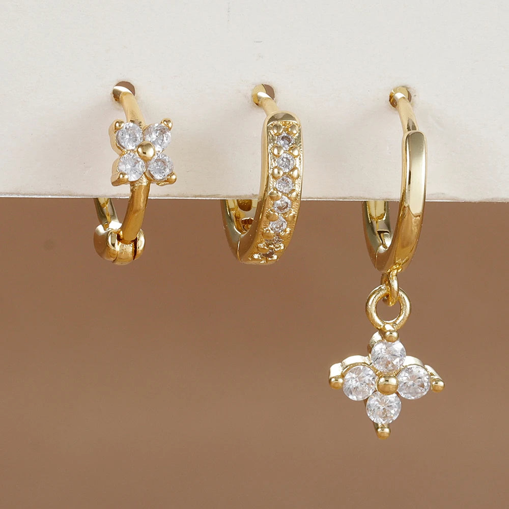 Armonia Milano — Fiore di Cristallo Earrings Trio