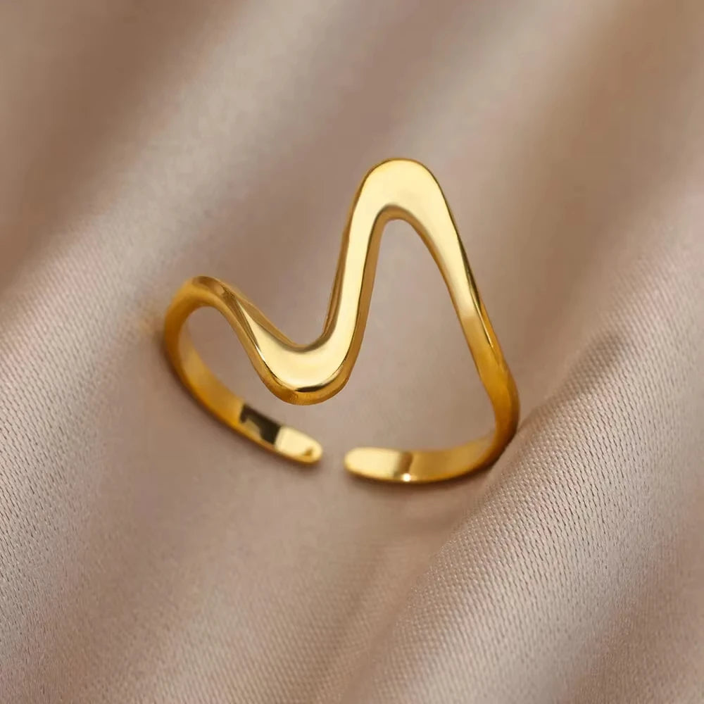 Armonia Milano “Linea Infinita” Gold-Tone Open Ring