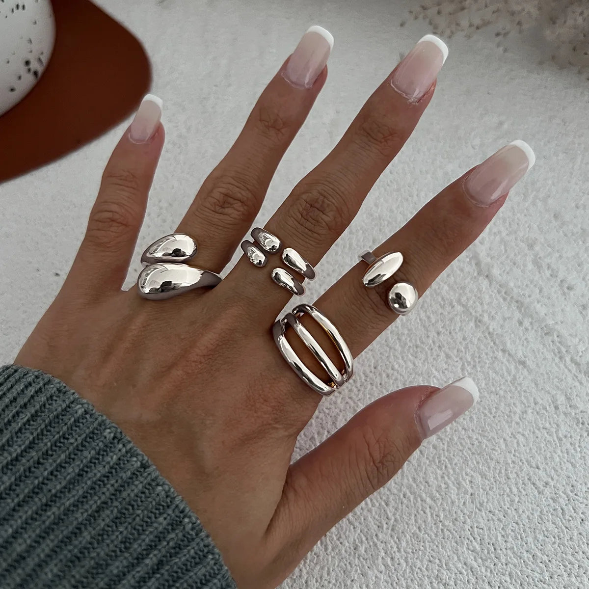 Armonia Milano “Metallo Urbano” 4-Ring Set