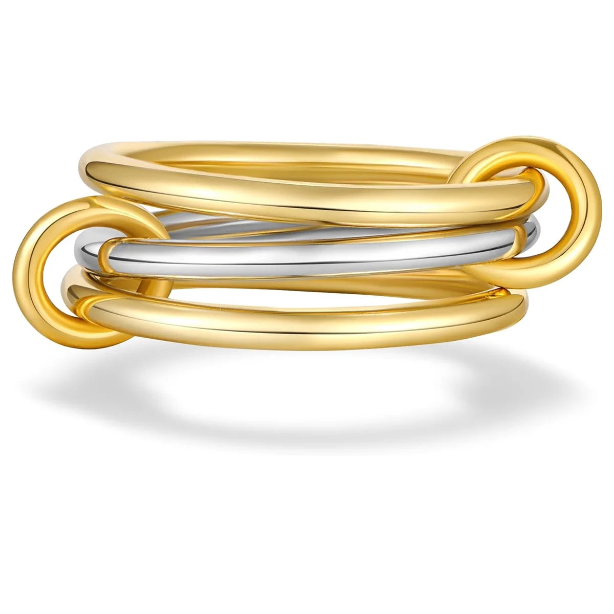 Armonia Milano “Fiamma” Two-Tone Stacking Ring Set