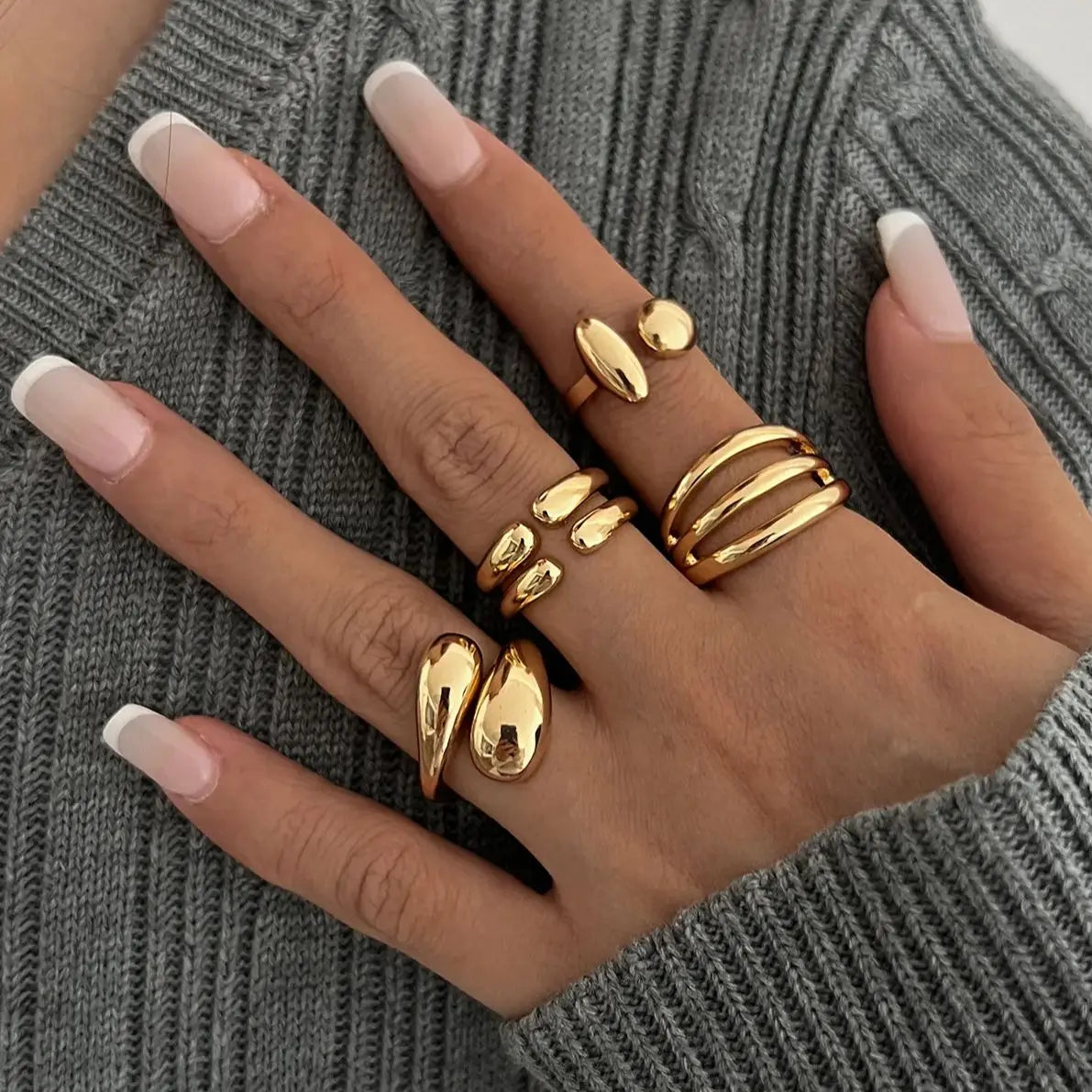 Armonia Milano “Metallo Urbano” 4-Ring Set