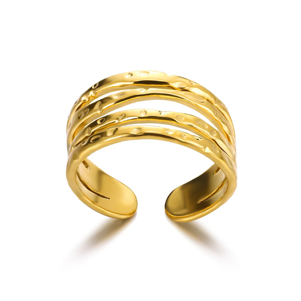 Armonia Milano “Linea Infinita” Gold-Tone Open Ring
