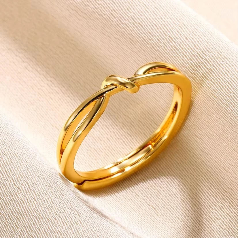 Armonia Milano “Linea Infinita” Gold-Tone Open Ring