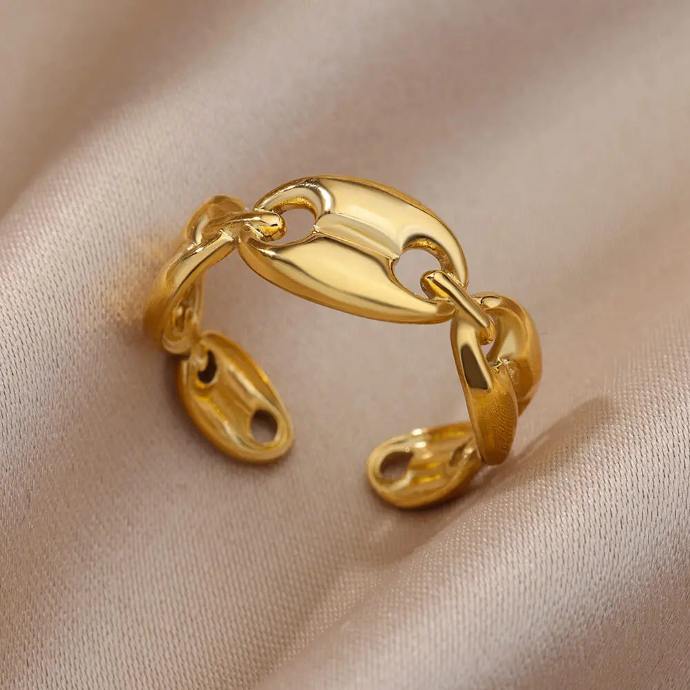 Armonia Milano “Linea Infinita” Gold-Tone Open Ring