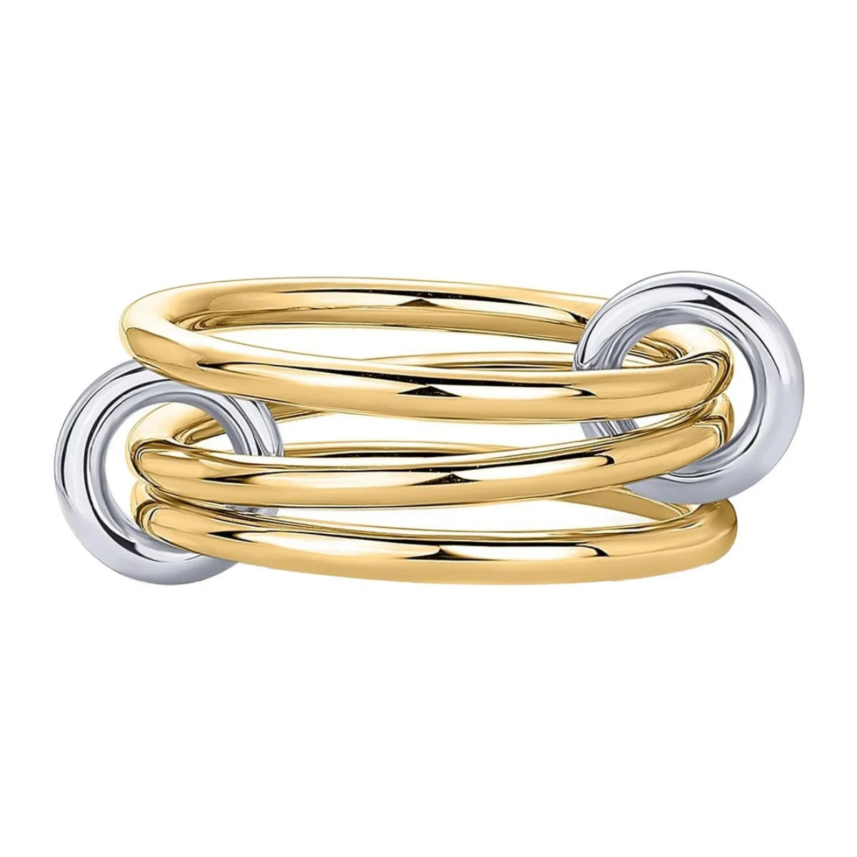 Armonia Milano “Fiamma” Two-Tone Stacking Ring Set