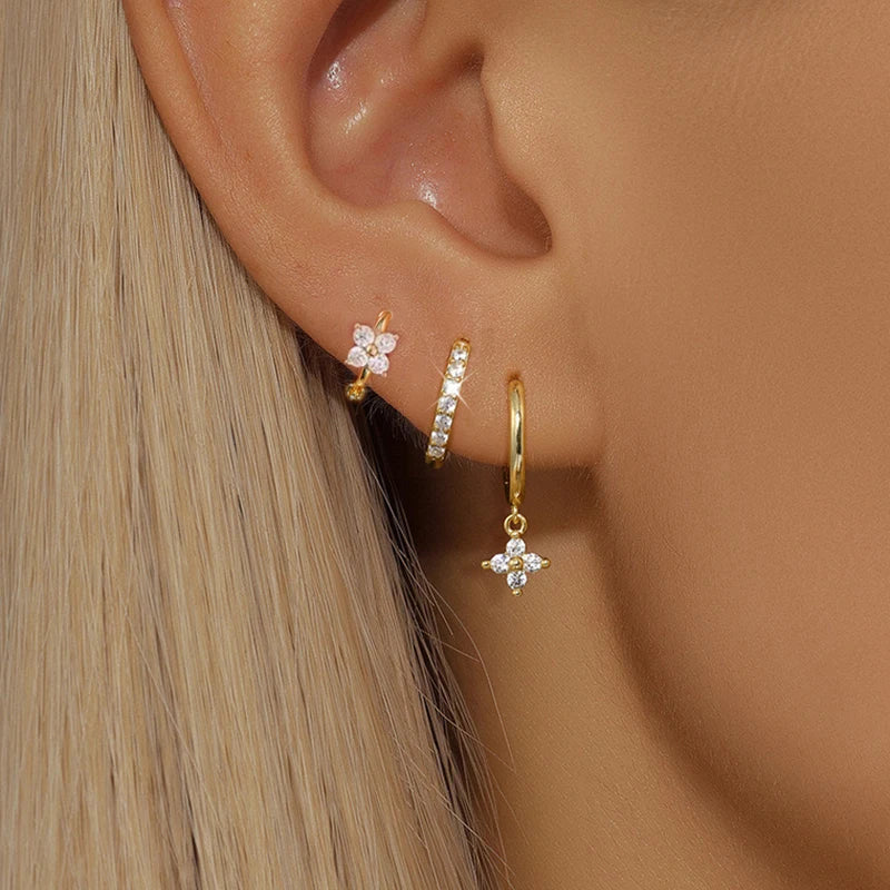 Armonia Milano — Fiore di Cristallo Earrings Trio