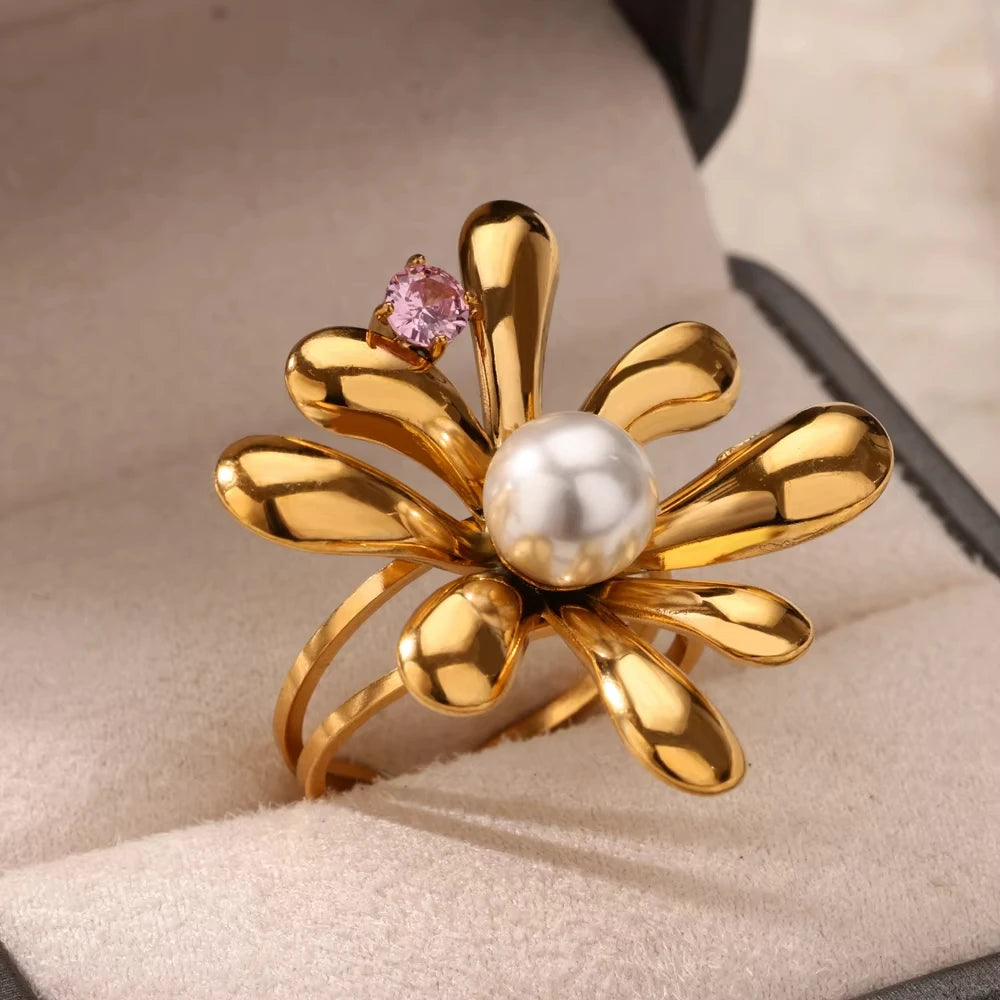 Armonia Milano “Occhio” Zircon Geometric Ring
