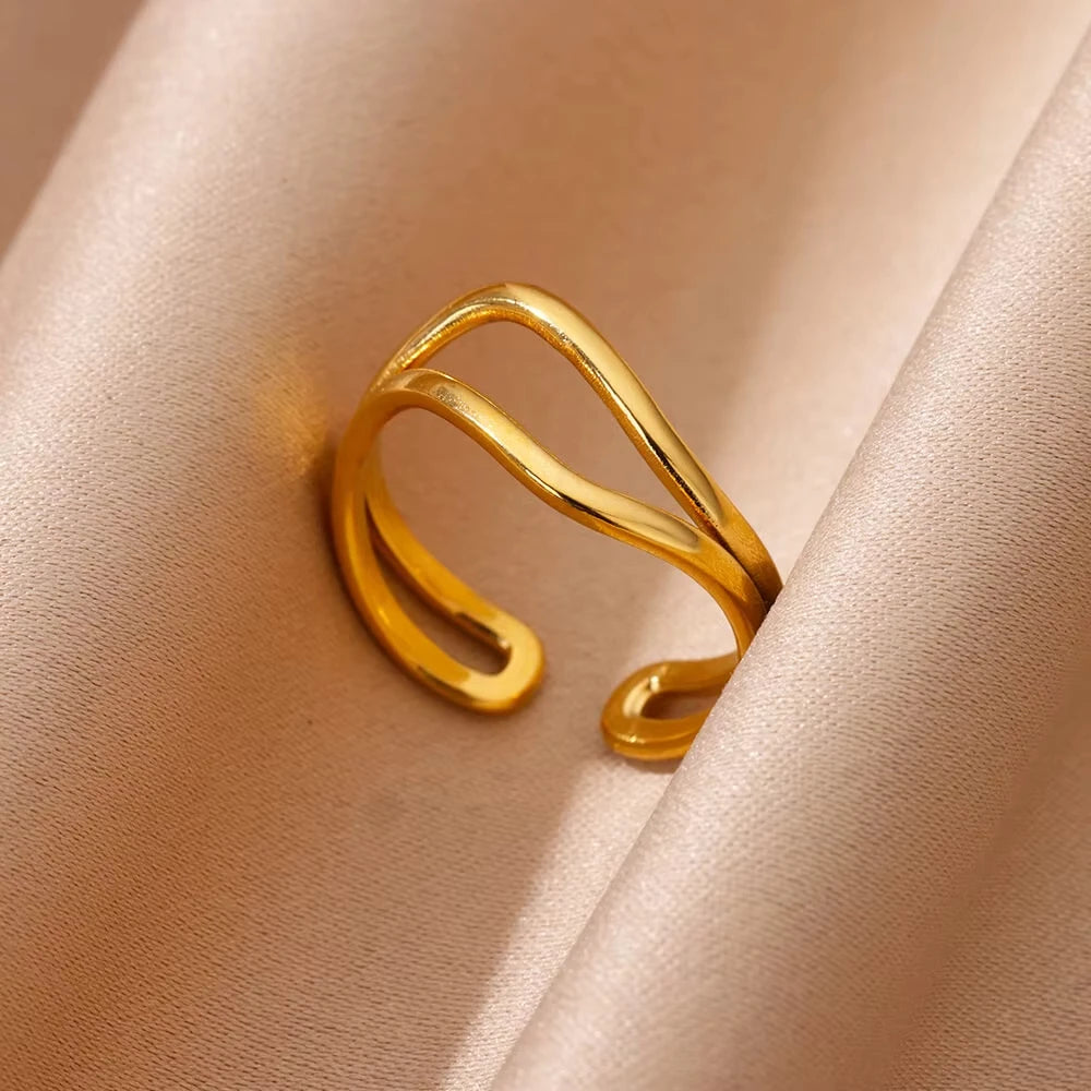 Armonia Milano “Occhio” Zircon Geometric Ring