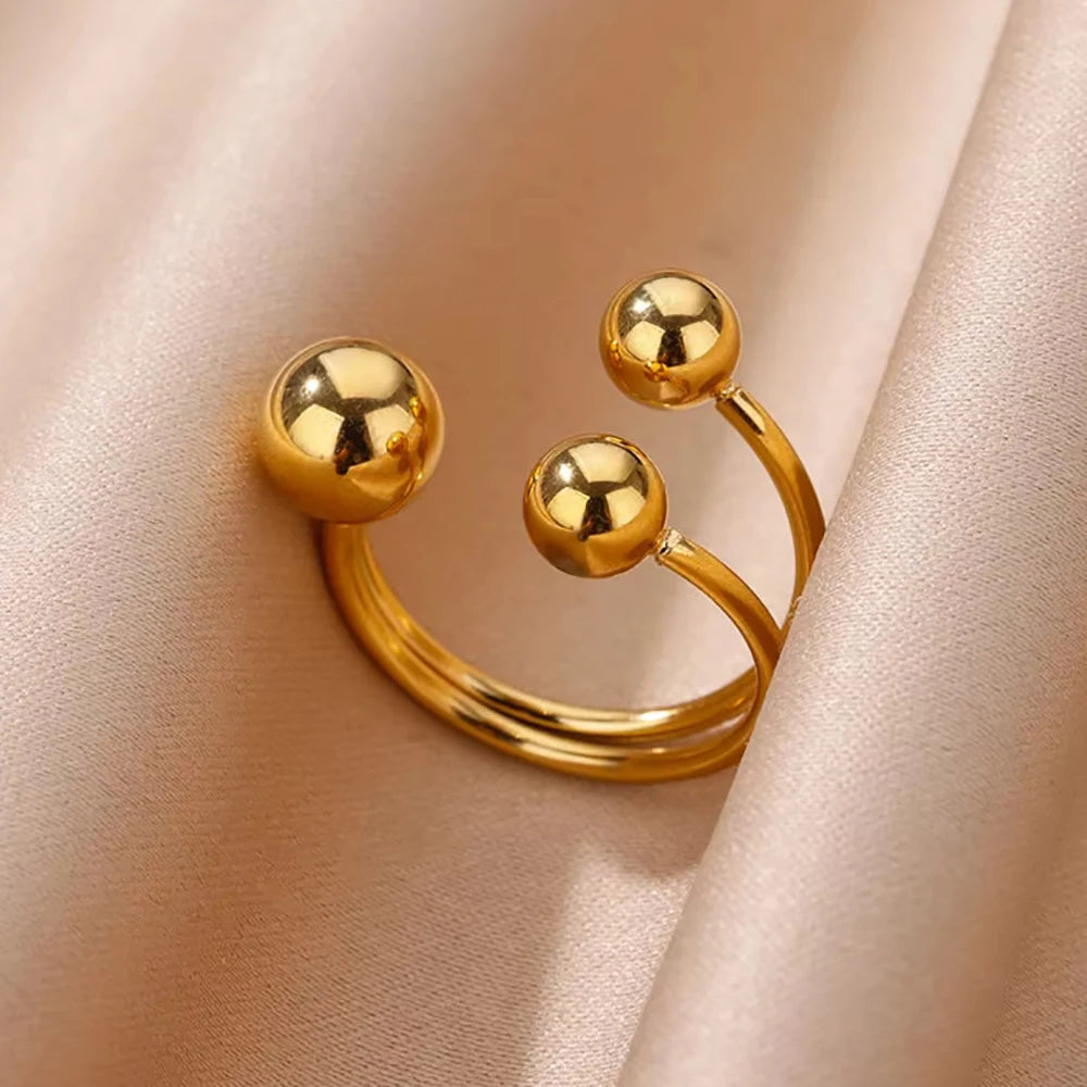 Armonia Milano “Linea Infinita” Gold-Tone Open Ring