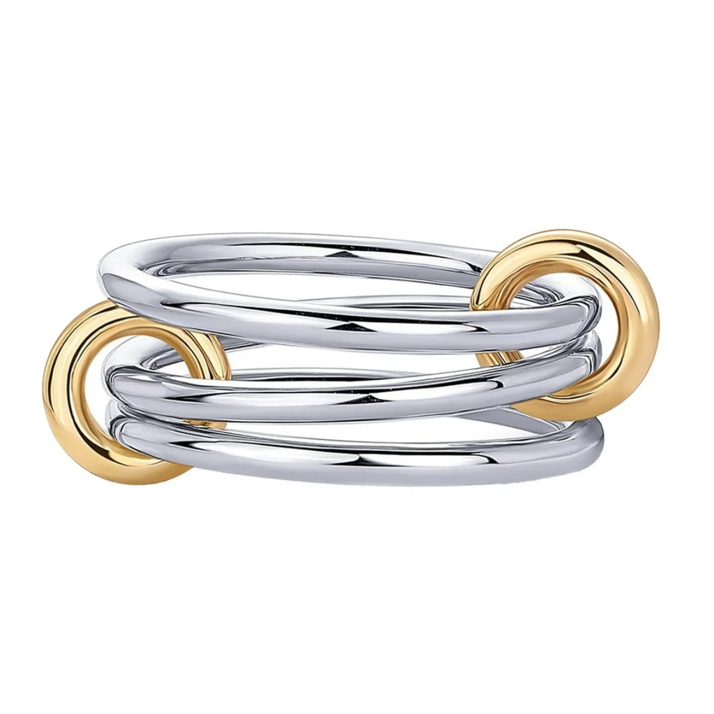 Armonia Milano “Fiamma” Two-Tone Stacking Ring Set