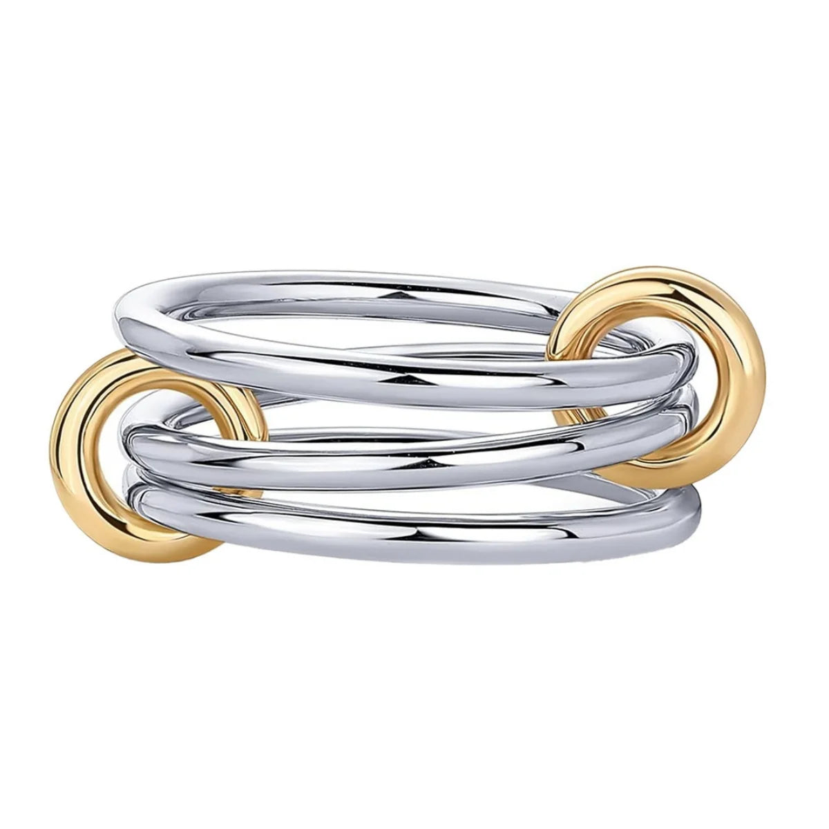 Armonia Milano “Fiamma” Two-Tone Stacking Ring Set