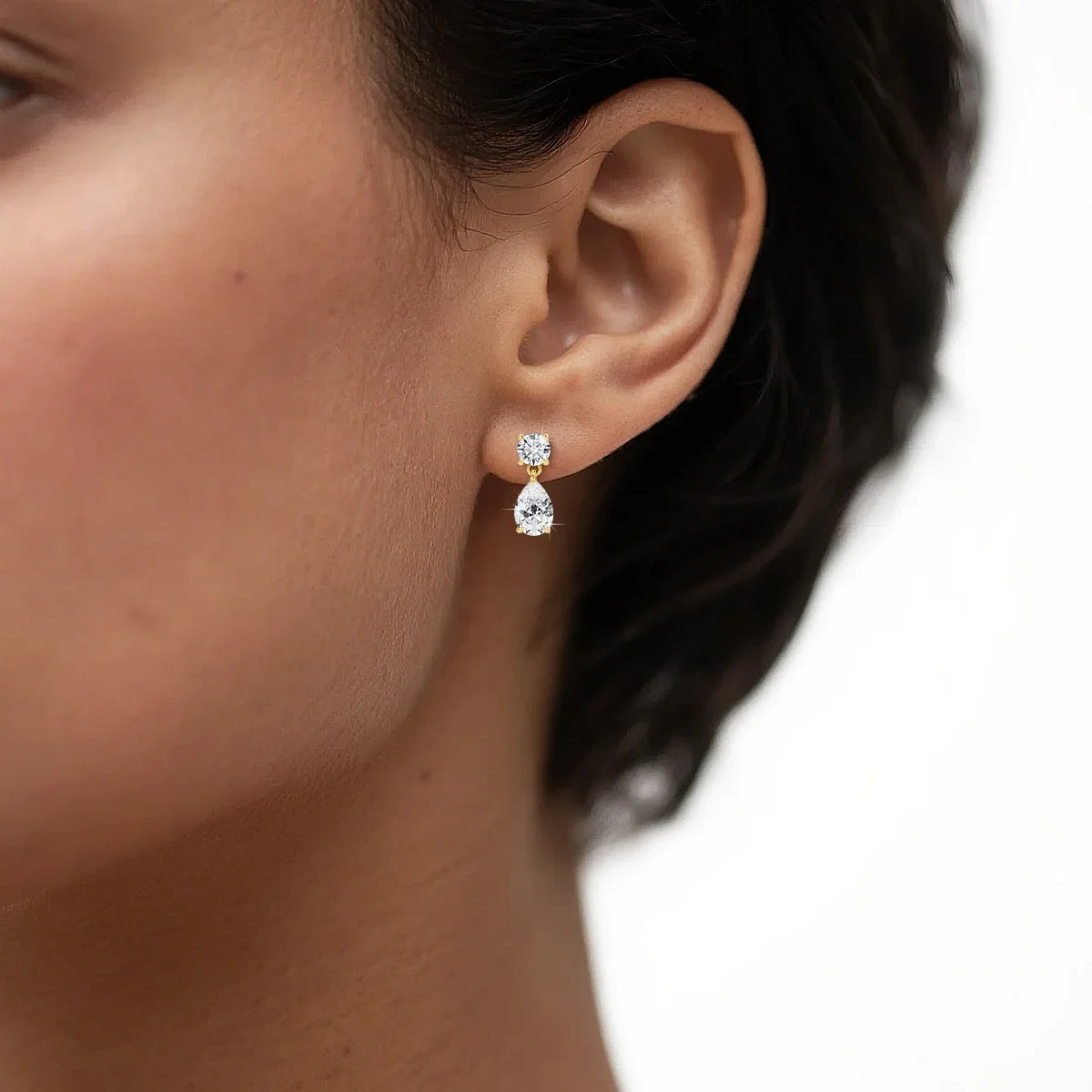 Armonia Milano — Goccia di Luce Moissanite Drop Earrings