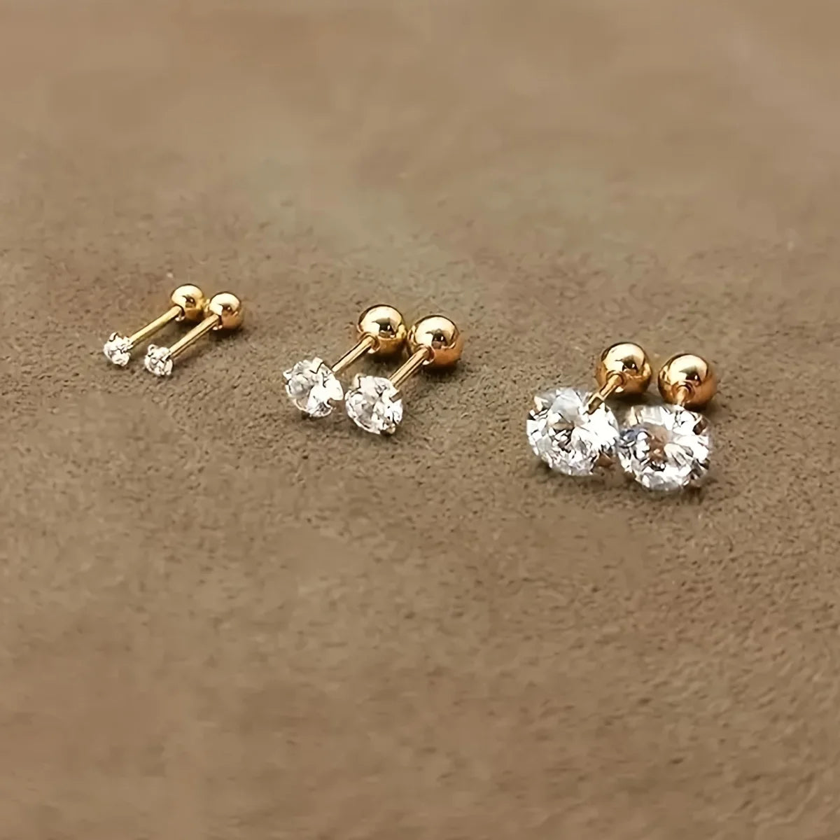 Armonia Milano — Luce Essenziale CZ Stud Earrings