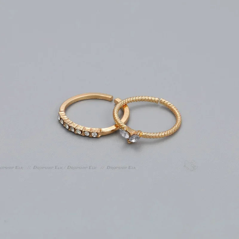 Armonia Milano “Cuore” Heart Zircon Ring Set
