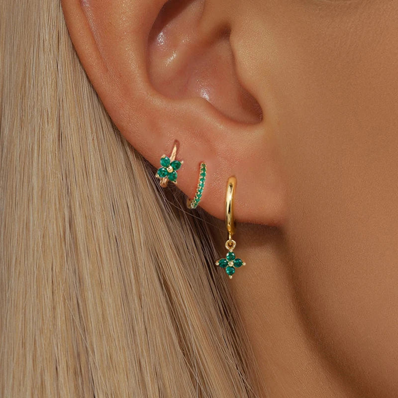 Armonia Milano — Fiore di Cristallo Earrings Trio