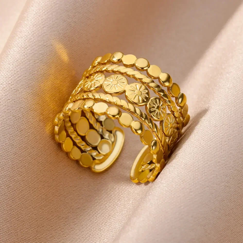 Armonia Milano “Linea Infinita” Gold-Tone Open Ring