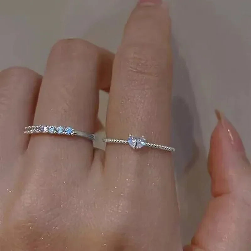 Armonia Milano “Cuore” Heart Zircon Ring Set