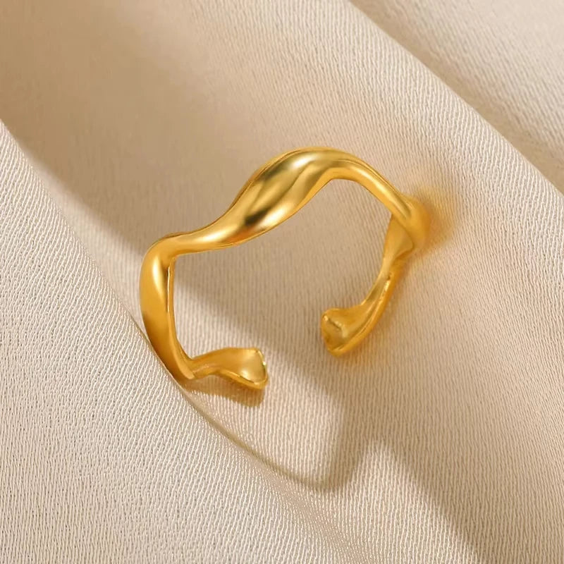 Armonia Milano “Linea Infinita” Gold-Tone Open Ring