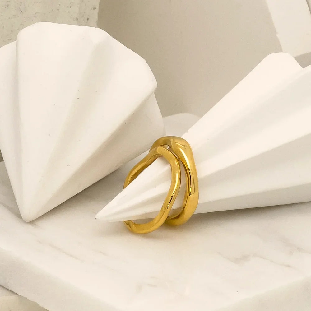 Armonia Milano “Onda” Ripple Ring Set
