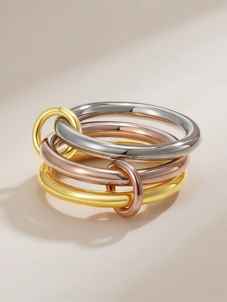 Armonia Milano “Stella” Multilayer Zircon Ring Set