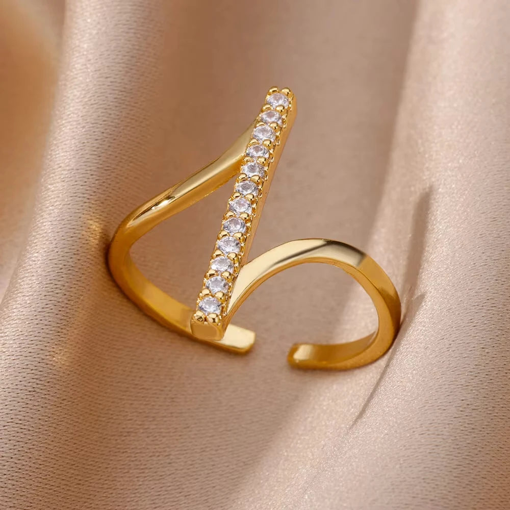 Armonia Milano “Occhio” Zircon Geometric Ring