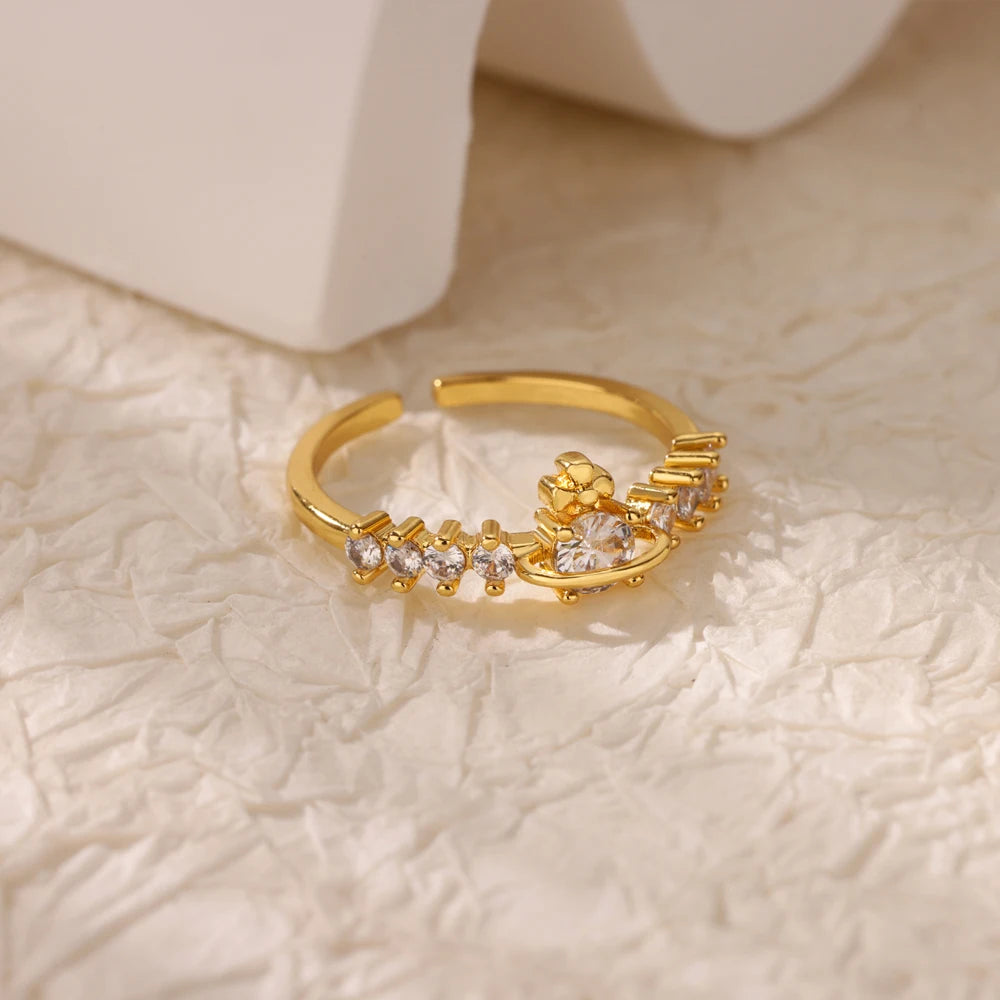 Armonia Milano “Occhio” Zircon Geometric Ring